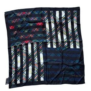 Kurt Geiger Men's Striped Plaid Pocket Square